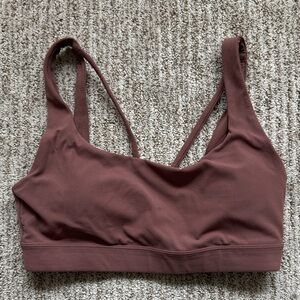 Athleta Exhale Bra Size S (A-C) GUC Brown